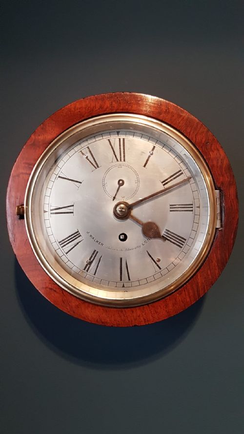 Victorian Fusee Library Clock