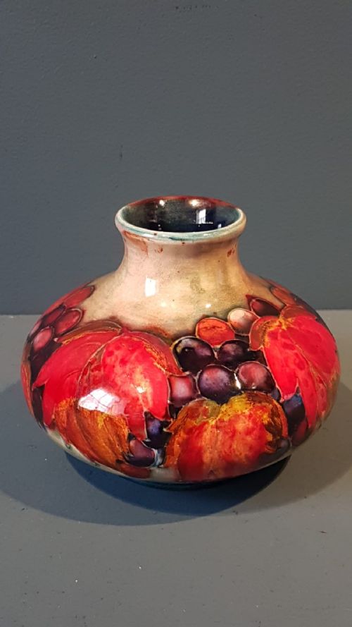 Moorcroft Leaf and Berries Flambe Vase