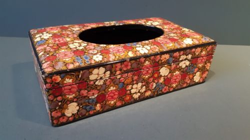 Superb 1930'S Kashmiri Tissue Box