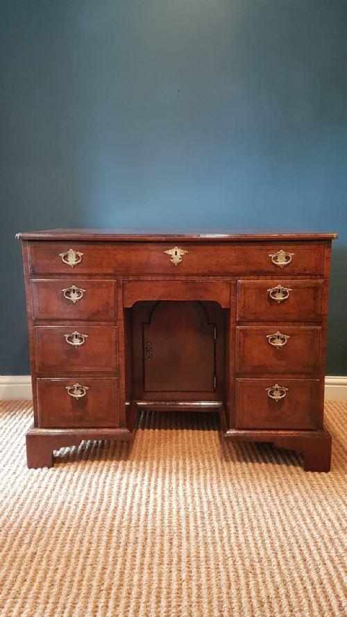 George III Walnut Kneehole Desk