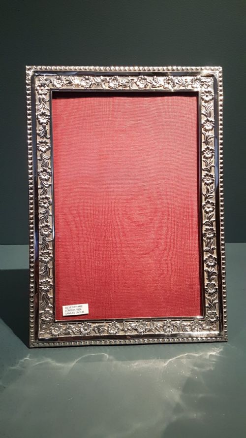 Large Victorian Silver Photo Frame