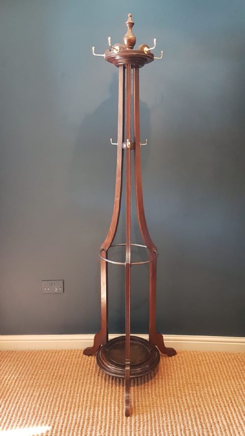 Arts and Crafts Oak Hall Stand