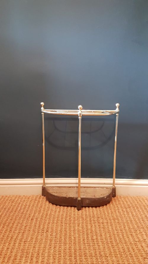 Victorian Cast Iron and Brass Stick Stand