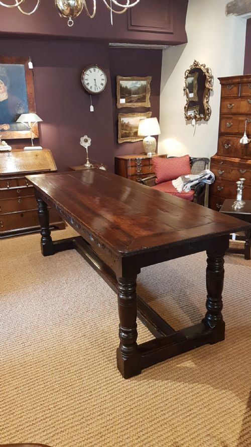 Period Oak 10 Seater Refectory Table