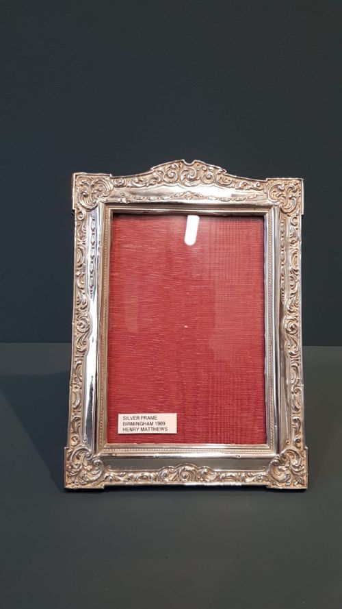 Edwardian Embossed Silver Photo Frame