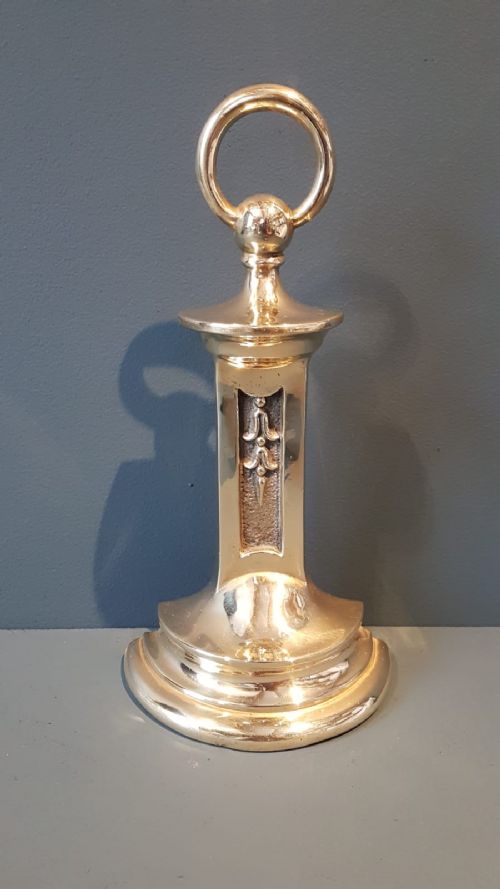Victorian Cast Brass Country House Door Stop
