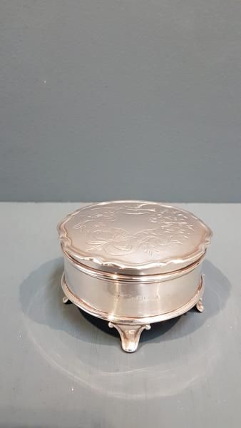 George V Silver Ring Box