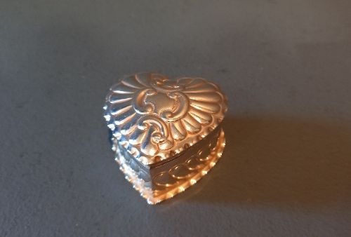 Victorian Heart Shaped Table Box