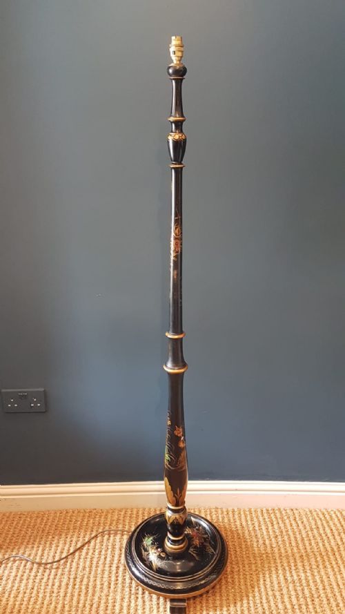 Immaculate Edwardian Chinoiserie Lamp Standard