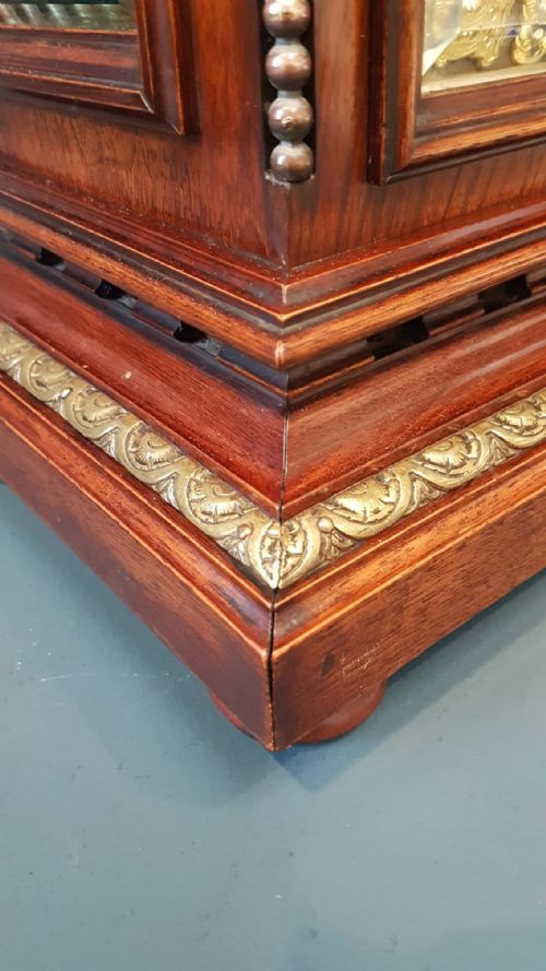 VICTORIAN WALNUT TINGTANG BRACKET CLOCK - ADDITIONAL PHOTO 3