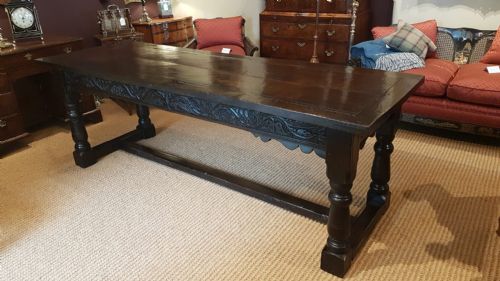Large Period Oak Refectory Table