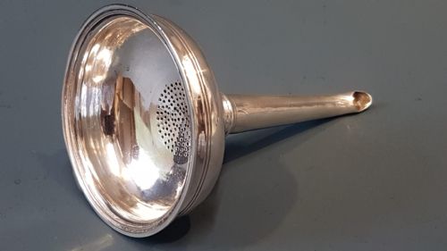George III Silver Wine Funnel
