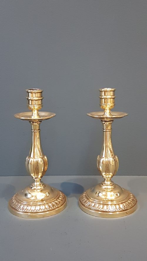 Regency Brass Candlesticks