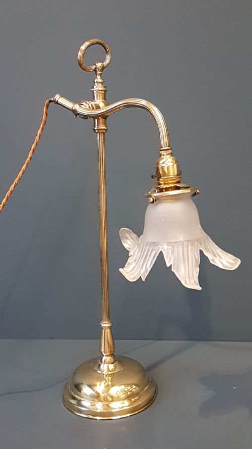 Edwardian Adjustable Table Lamp and Shade