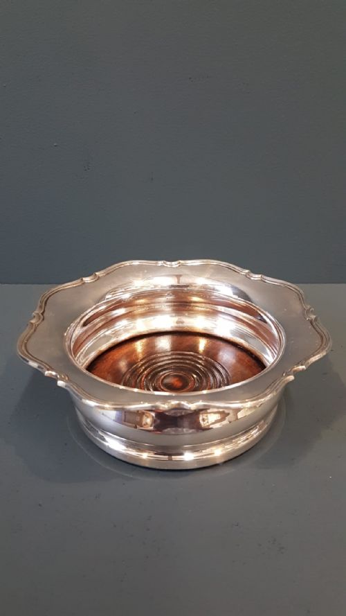 George V Silver Bottle Coaster