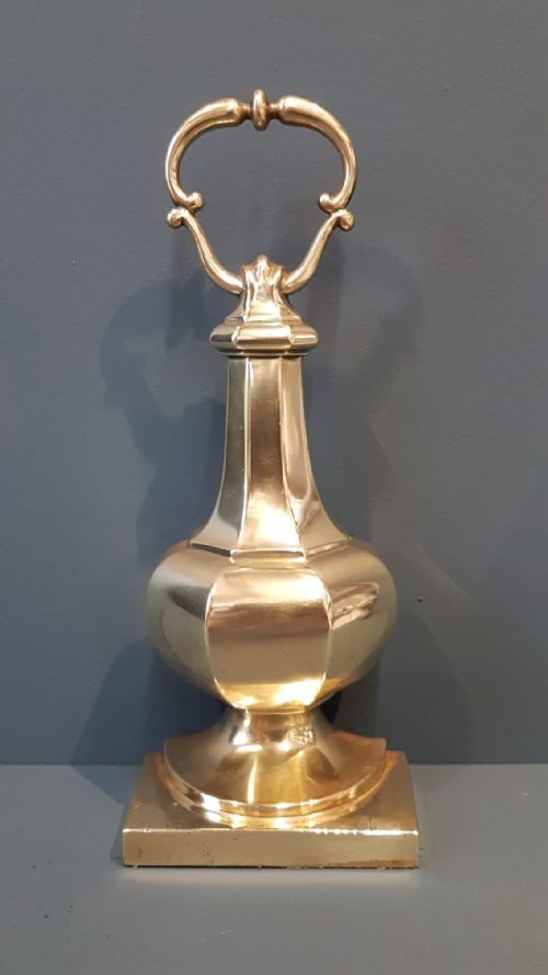 Substantial Victorian Brass Door Stop
