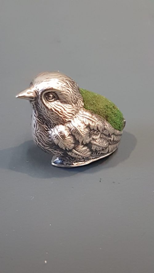 Silver Chick Pin Cushion