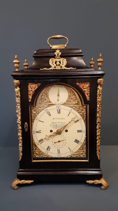 George III Double Fusee Bracket Clock