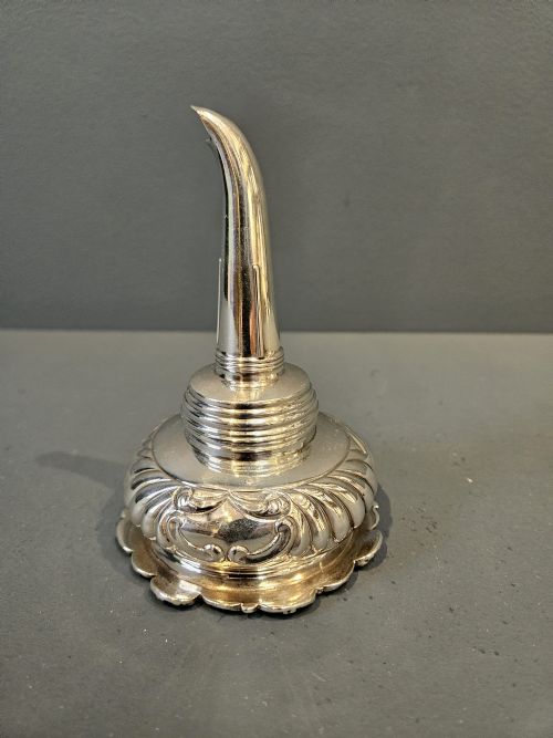 Unusual Georgian Silver Wine Funnel