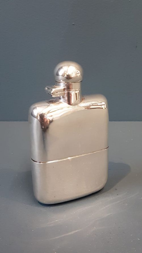 George V Silver Hip Flask