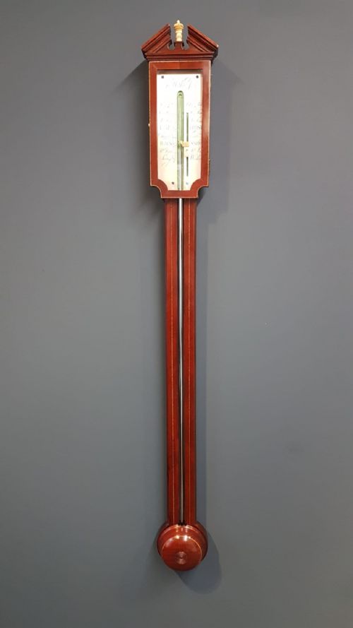 Fine Quality George III York Mahogany Stick Barometer