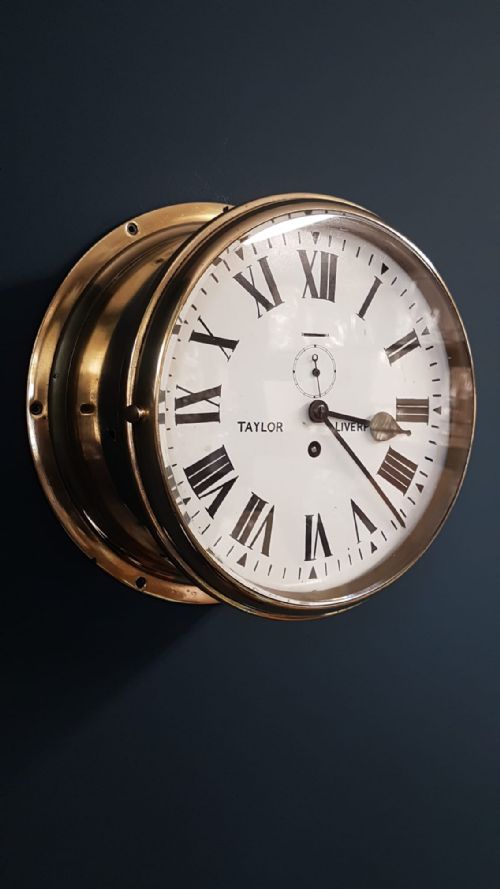 10" Single Fusee Ships Clock