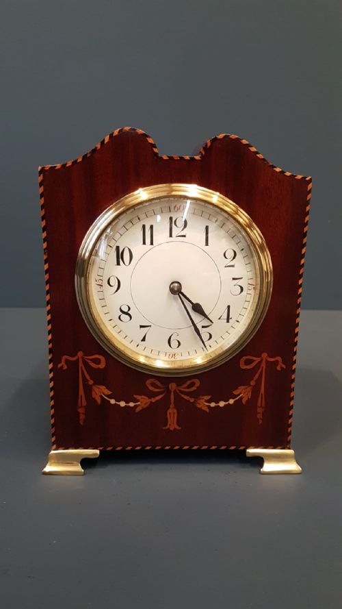 Edwardian Swept Top Mantel Clock