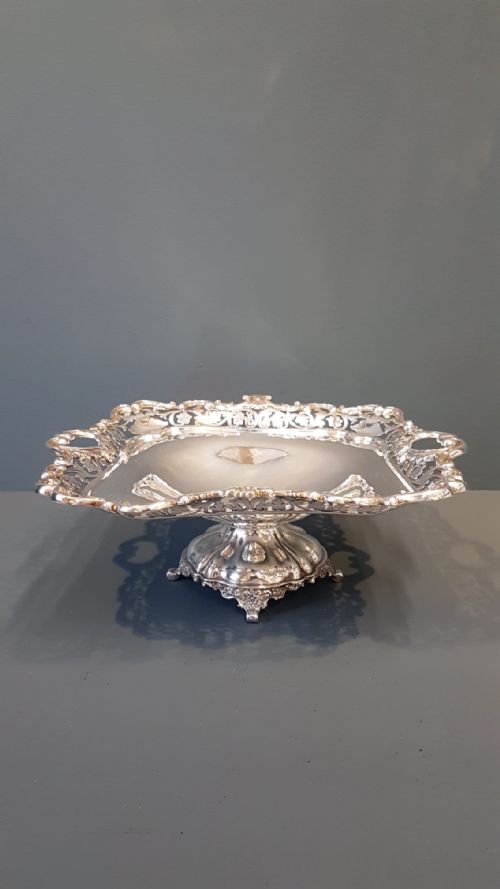 Large Fine Quality Mid Victorian Silver Dish