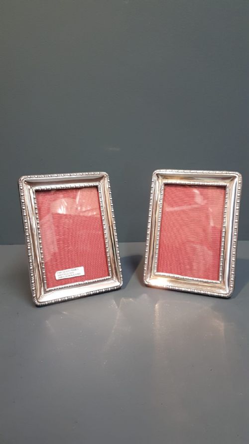 Matching Pair of Silver Photo Frames