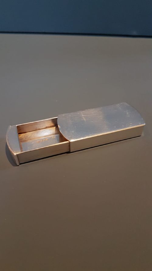 Unusual Victorian Silver Snuff Drawer