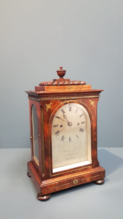 Regency Miniature Double Fusee Bracket Clock