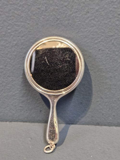 George V Silver Flirting Mirror
