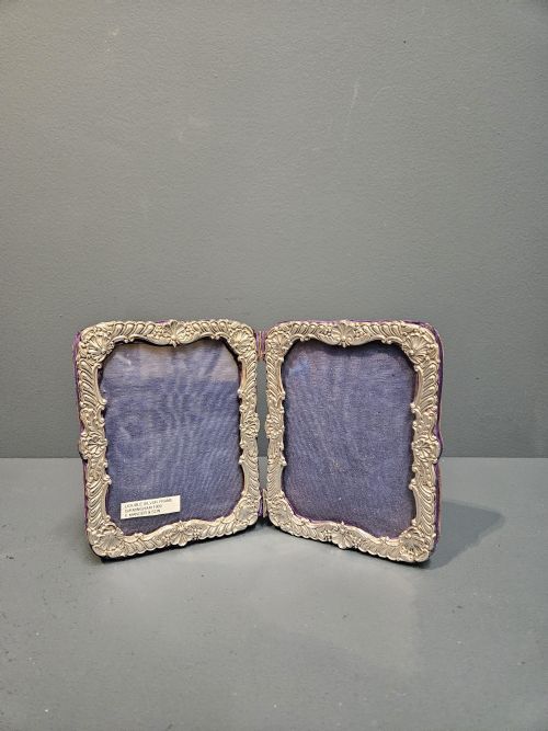 Victorian Double Silver Photo Frame
