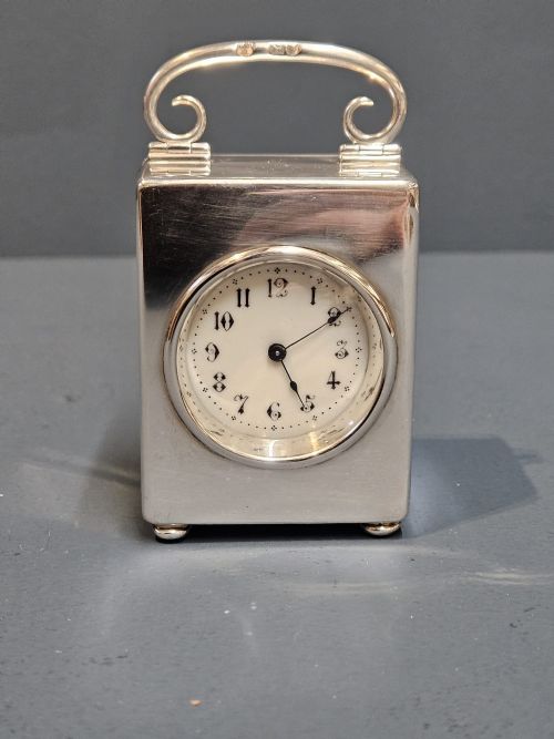 Victorian Silver Carriage Clock