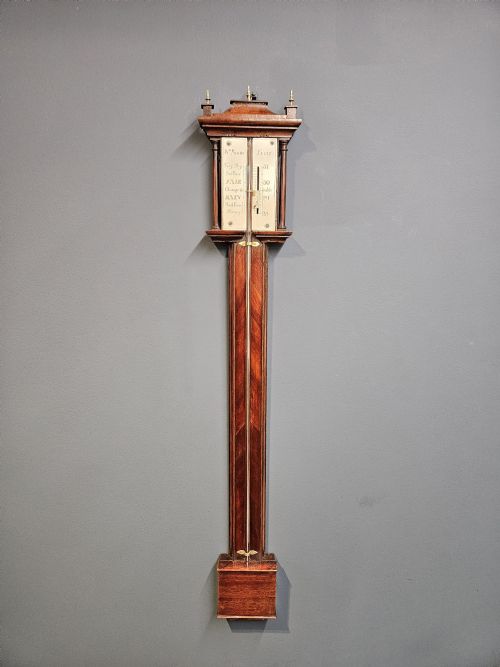 Georgian William Moon London Stick Barometer