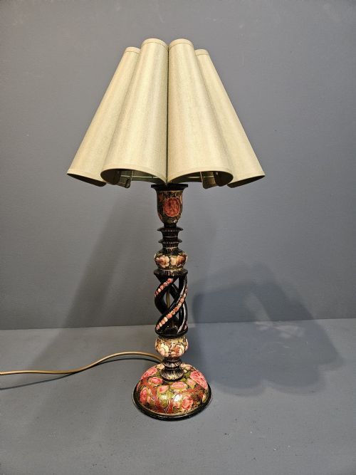 Edwardian Kashmiri Table Lamp