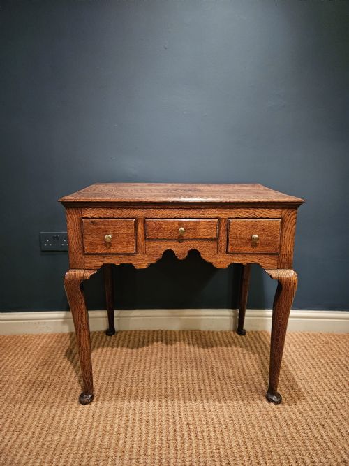 George II Oak Lowboy