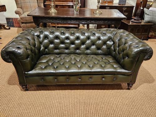 Victorian Leather Chesterfield