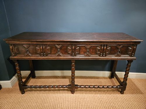 Period Oak Two Drawer Dresser