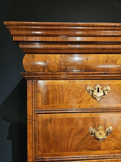 GEORGE I WALNUT CHEST ON STAND - ADDITIONAL PHOTO 5