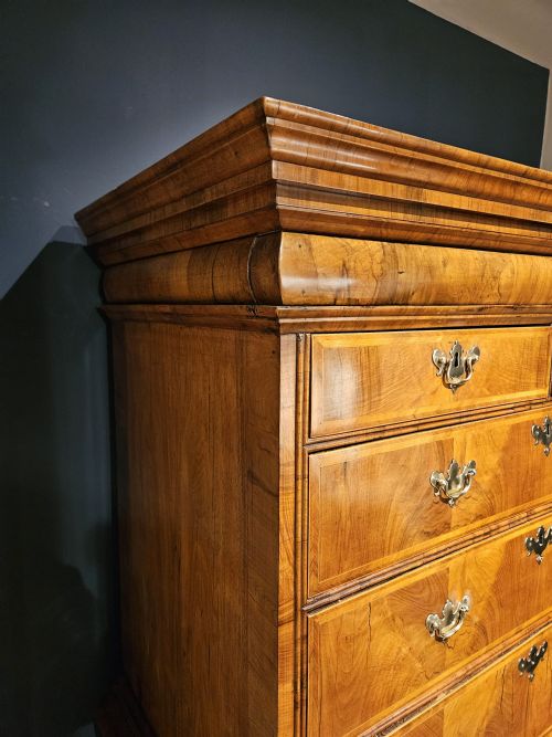 GEORGE I WALNUT CHEST ON STAND - ADDITIONAL PHOTO 6