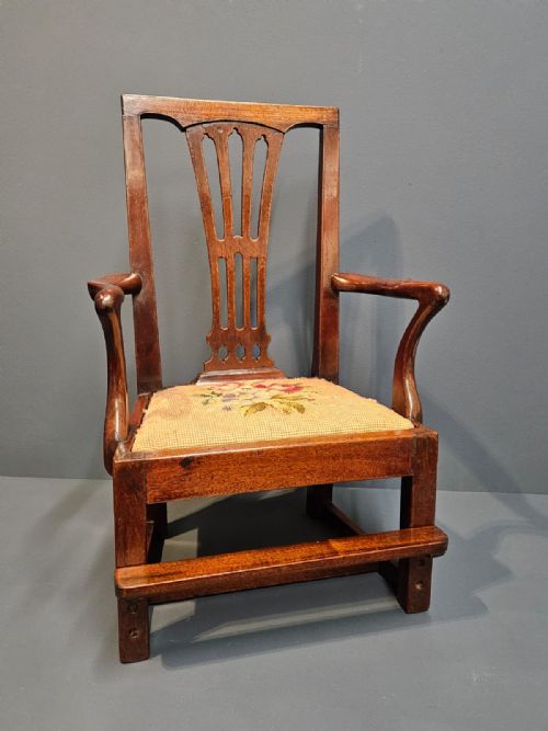 George III Mahogany Child's Chair
