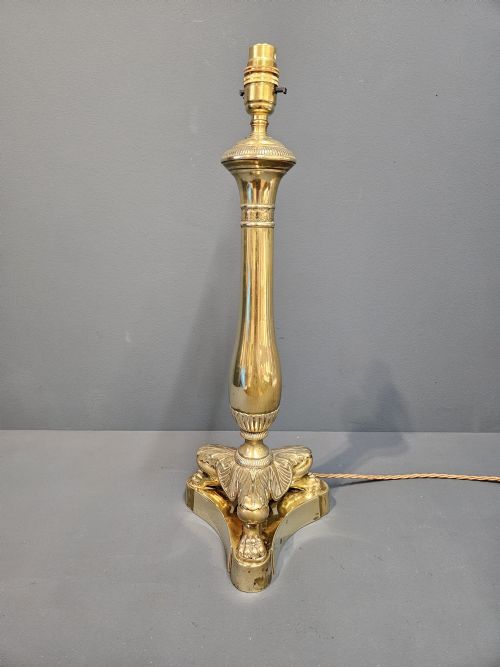 Edwardian Brass Table Lamp