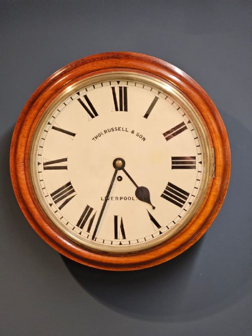 Victorian Walnut Fusee Dial Clock