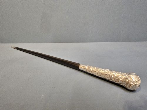 Victorian Silver & Ebony Conductor's Baton