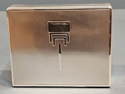 SILVER CARD BOX WITH RISING CARD TRAY - ADDITIONAL PHOTO 1