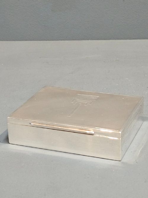 SILVER CARD BOX WITH RISING CARD TRAY - ADDITIONAL PHOTO 4