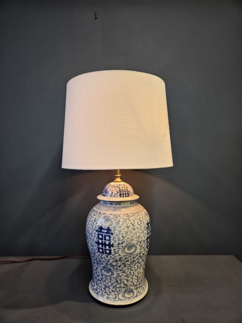 Victorian Chinese Ginger Jar Lamp