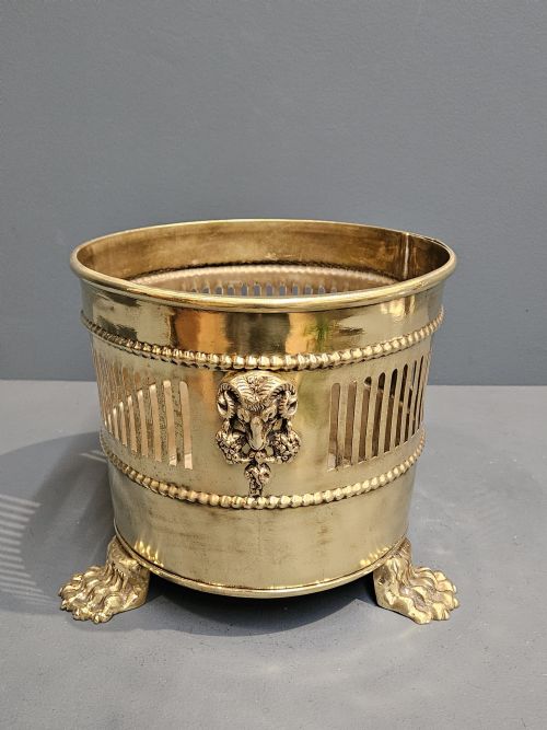 Victorian Brass Planter