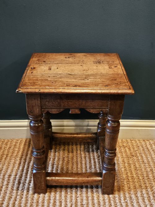 George III Oak Joint Stool